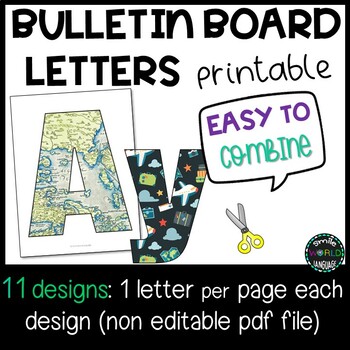 400+ Los Angeles Classroom Décor Pack #693, Bulletin Board Letters