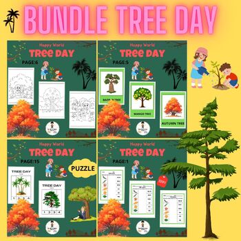 Preview of Bundle Arbor Day Printable Worksheets For Kids