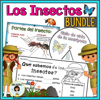 Preview of Bundle Unidad de estudio: Los insectos y Ruedas del ciclo de vida