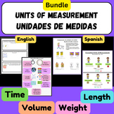 Bundle - Units of Measurements Unidades de Medidas English