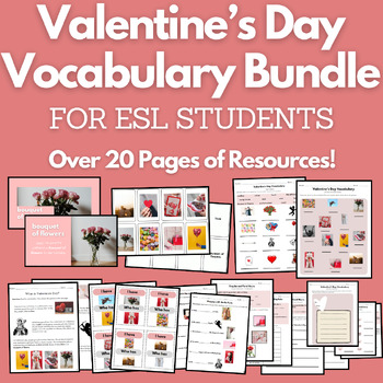 Preview of Bundle: Valentine's Day Vocabulary for ESL Students