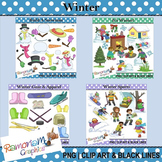 Winter Clip art Bundle