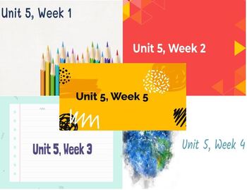 Preview of Bundle Wonders, Fifth Grade: Unit 5, Weeks 1-5