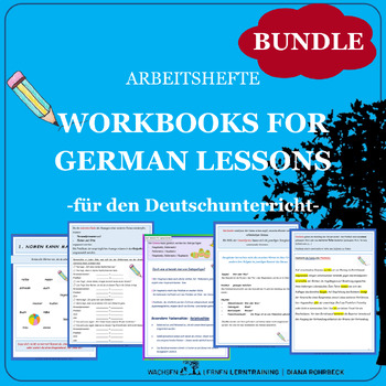 Preview of Bundle: Workbooks for German lessons - Arbeitshefte für den Deutschunterricht