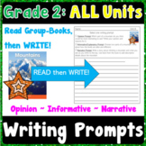 Bundle - Writing Prompts for Small Group Books - Grade 2 -