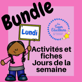 Preview of Bundle days games and worksheets jours de la semaine