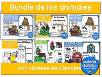 Preview of Los animales y sus ecosistemas-actividades- posters- Spanish ecosystems