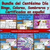 Bundle del Centésimo Día/ Bingo, Coloreo, Sombreros y Cert