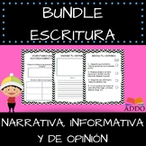 Bundle escritura de opinion, escritura informativa y escri