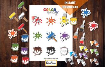 Preview of Bundle of Letters, Shapes and Colors matching, Sorting game, Early learning