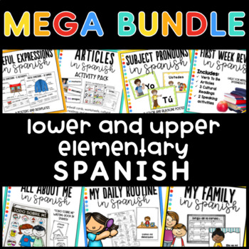 Preview of Bundle for Lower and Upper Elementary Spanish