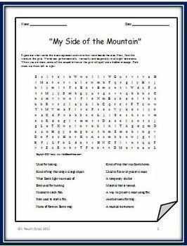 My Side of the Mountain Bundle: Two Different Crosswords & Two Word