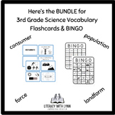 Bundle it Up! 3rd Grade Science Flashcards & BINGO