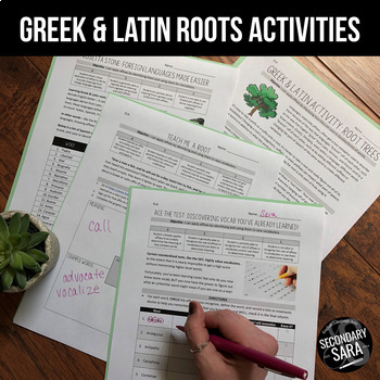 Preview of Greek & Latin Roots Activities – 10 Lessons to APPLY Affixes (with Google)