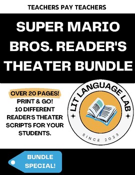Preview of Bundle of 10 Mario Bros Reader's Theater Scripts for Older Struggling Readers