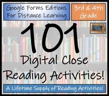 Preview of Bundle of 101 Close Reading Activities | Digital & Print | 3rd & 4th Grade