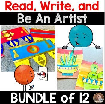 Preview of Bundle of 12- Read, Write, and BE AN ARTIST- Perfect for Grades 2-4