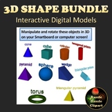 Bundle of 3D Shapes - Interactive Graphics for Whiteboards