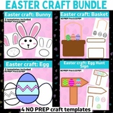 Bundle of 4 EASTER crafts: OT easter color, cut glue craft