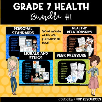 Preview of Bundle #1 Grade 7 Saskatchewan Health Units