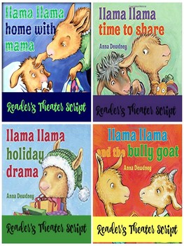 Preview of Bundle of 4 Llama Llama Reader's Theater Scripts