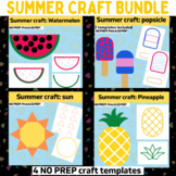 Bundle of 4 summer crafts OT color, cut glue craft templat