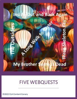 Preview of Five WEBQUESTS - Inside Out & Back, A Long Walk to Water, The Outsiders, & More!