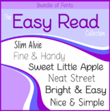 Bundle of 6 Fonts - The Easy Read Collection
