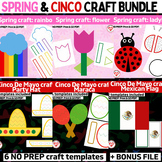 Bundle of 6 SPRING & CINCO crafts OT color, cut glue craft