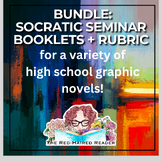 Bundle of 6 Socratic Seminar Booklets + Rubric for Graphic