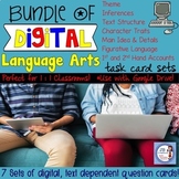 DIGITAL Task Card Set Bundle for 4th Grade Language Arts (