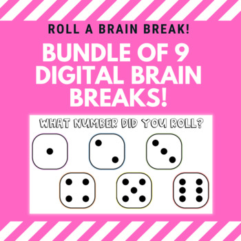 Preview of Bundle of 9 Digital Gross Motor Brain Breaks- includes holidays, seasons, & more