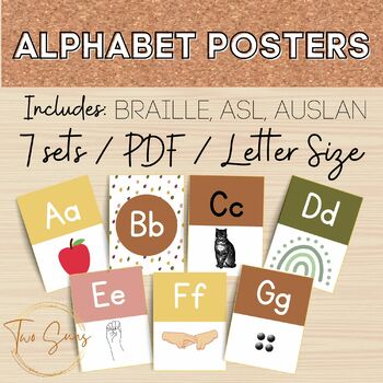 Preview of Bundle of Alphabet Posters, PDF Printable