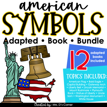 Preview of Bundle of American Symbols Adapted Books [Level 1 and Level 2]