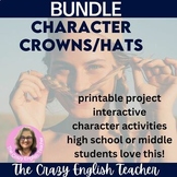 Preview of Bundle of Characterization lessons and Crowns for Novels, Dramas, famous figures