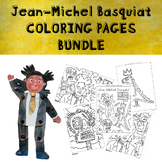 Bundle of Coloring Sheets | Famous Artist | Jean-Michel Basquiat