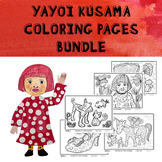 Bundle of Coloring Sheets | Famous Artist | Yayoi Kusama l