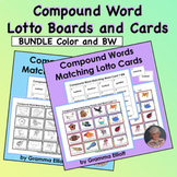 Bundle of Compound Word Lotto Printable Boards and Cards i