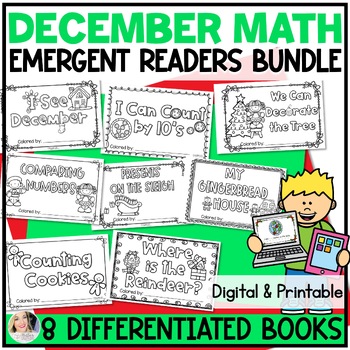 Preview of Christmas Math and Literacy Activities for Kindergarten
