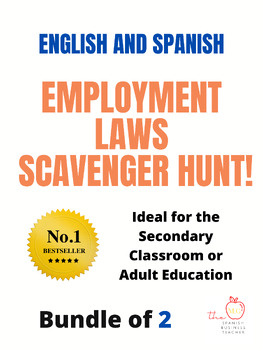 Preview of Bundle of Employment Laws Scavenger Hunt (English and Spanish)