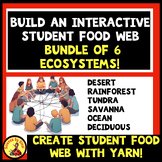 Bundle of STUDENT INTERACTIVE BUILD A FOOD WEB ACTIVITIES 