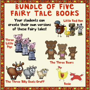Preview of Bundle of Five Fairy Tale Books