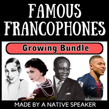 Preview of Bundle of French Lesson Plans on Famous French and Francophone People