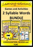 Bundle of Games and Activities for 2 Syllable Words - INTE