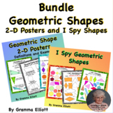 Bundle of Geometric Shape Posters and I Spy Shapes Printab