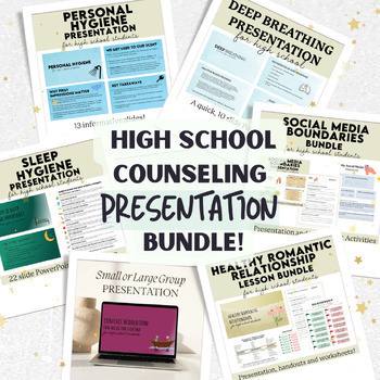 Preview of Bundle of High School Counseling Presentations & Resources for SEL