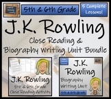 J.K. Rowling Close Reading & Biography Bundle | 5th Grade 