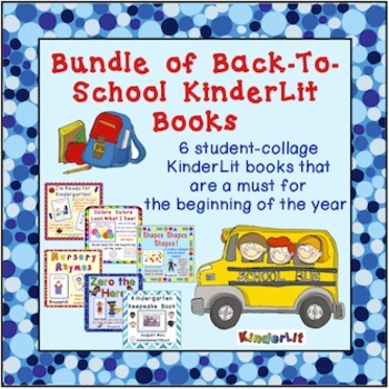 Preview of Bundle of KinderLit Back To School Books