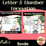Bundle of Letter Formation Number Formation Poems plus Num
