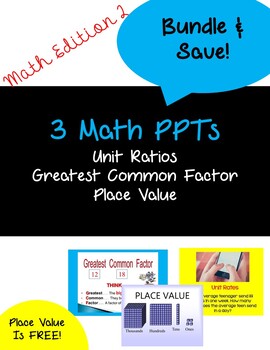 Preview of Distance Learning:Bundle of Math Power Points